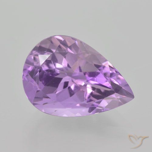 5.25ct Natural Violeta iris rosáceo Amatista, En forma de pera, VVS-VS