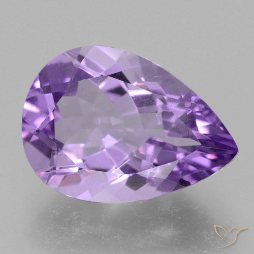 4.59ct Natural Violeta medio Amatista, En forma de pera, VVS