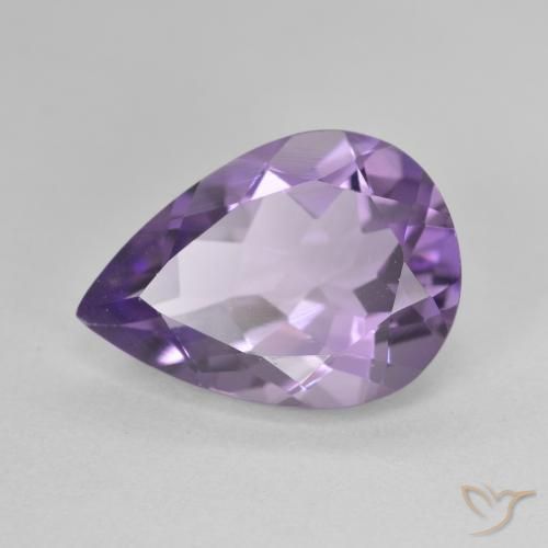4.48ct Natural Violeta medio Amatista, En forma de pera, VVS