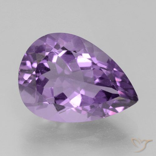 4.63ct Natural Violeta púrpura intenso Amatista, En forma de pera, VVS