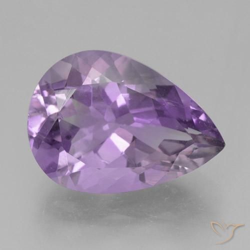 4.63ct Natural Rosado violeta medio Amatista, En forma de pera, VVS