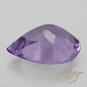 Amatista Violeta berenjena natural de 4.22 ct, En forma de pera, VVS