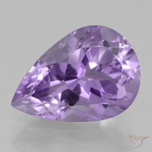 4.91ct Natural Violeta medio Amatista, En forma de pera, VVS