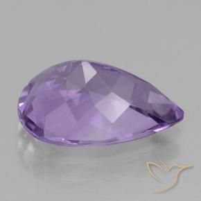 Amatista Violeta oscuro natural de 3.88 ct, En forma de pera, VVS