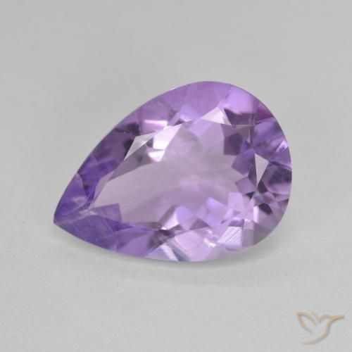 4.03ct Natural Violeta medio Amatista, En forma de pera, VVS