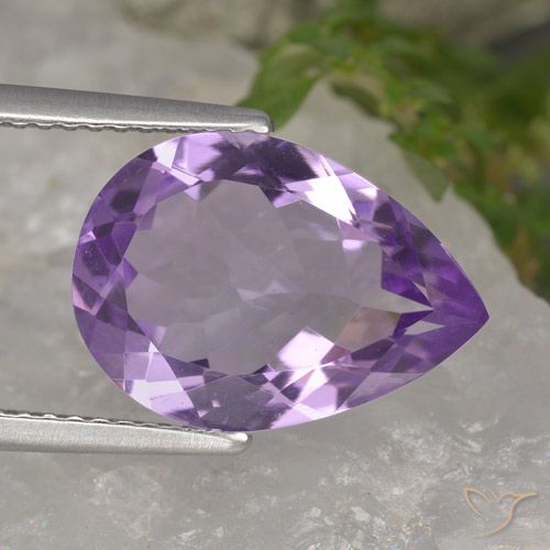 4.25ct Natural Violeta rosado Amatista, En forma de pera, VVS