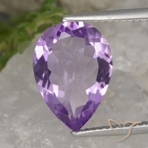 Amatista Violeta rosado natural de 4.25 ct, En forma de pera, VVS
