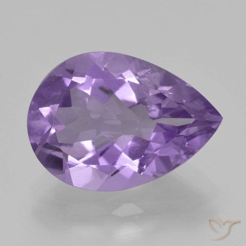 4.47ct Natural Violeta oscuro Amatista, En forma de pera, VVS