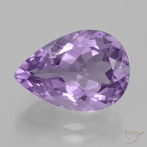4.81ct Natural Violeta medio Amatista, En forma de pera, VVS