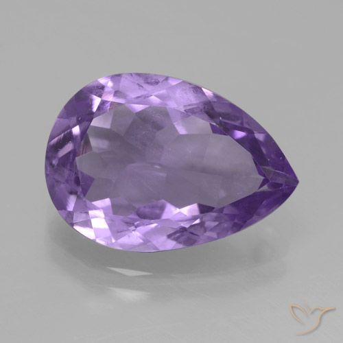 3.97ct Natural Violeta berenjena Amatista, En forma de pera, VVS
