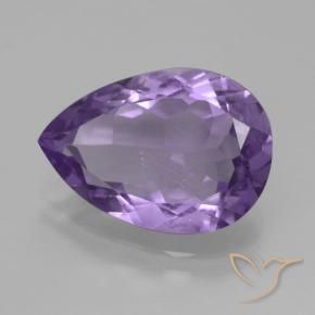 Amatista Violeta berenjena natural de 3.97 ct, En forma de pera, VVS