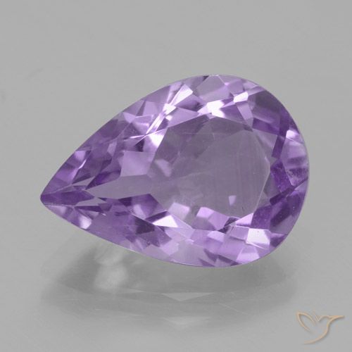 4.24ct Natural Violeta medio Amatista, En forma de pera, VVS