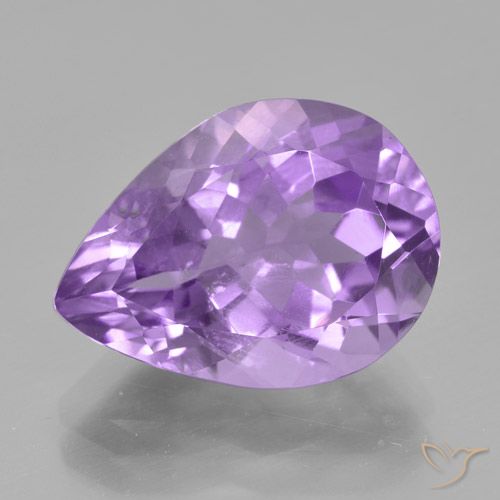 4.78ct Natural Violeta medio Amatista, En forma de pera, VVS-VS