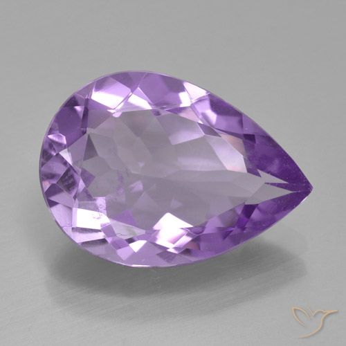 3.92ct Natural Violeta oscuro Amatista, En forma de pera, VVS