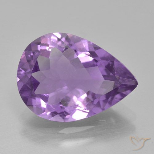 3.99ct Natural Violeta medio Amatista, En forma de pera, VVS-VS