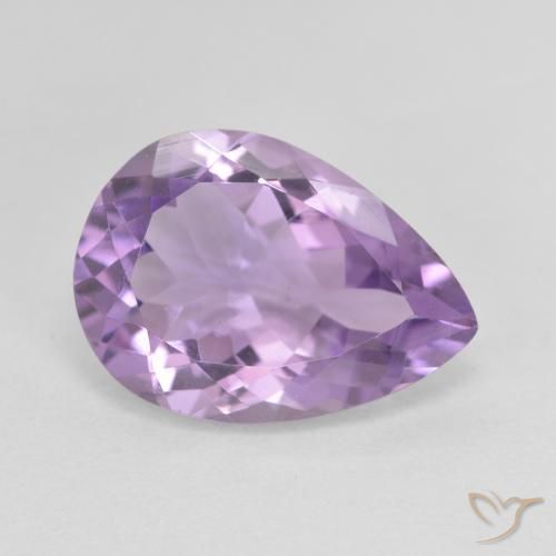 4.24ct Natural Violeta rosado medio Amatista, En forma de pera, VVS