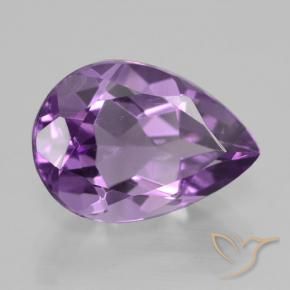 Amatista Violeta rosado natural de 4.61 ct, En forma de pera, VVS