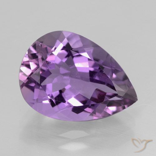 4.85ct Natural Violeta rosado Amatista, En forma de pera, VVS