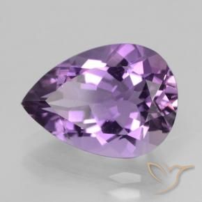Amatista Violeta rosado natural de 4.85 ct, En forma de pera, VVS