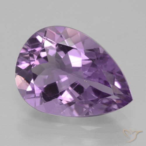 4.05ct Natural Violeta iris Amatista, En forma de pera, VVS-VS