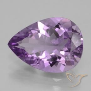 Amatista Violeta iris natural de 4.05 ct, En forma de pera, VVS-VS