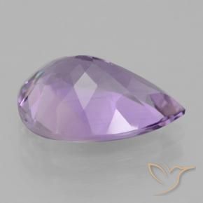 Amatista Violeta iris natural de 4.05 ct, En forma de pera, VVS-VS