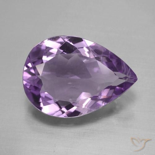 3.60ct Natural Violeta púrpura Amatista, En forma de pera, VS