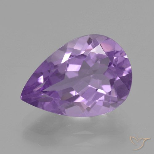 4.48ct Natural Violeta medio Amatista, En forma de pera, VVS-VS
