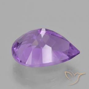 Amatista Violeta púrpura natural de 4.81 ct, En forma de pera, VS