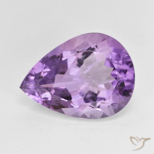 7.66ct Natural Violeta iris intenso Amatista, En forma de pera, VS