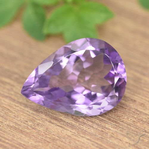 7.16ct Natural Violeta medio Amatista, En forma de pera, VS