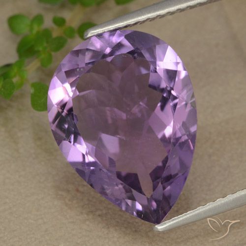 6.78ct Natural Violeta púrpura oscuro medio Amatista, En forma de pera, VS