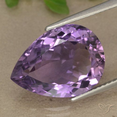 7.62ct Natural Violeta púrpura medio Amatista, En forma de pera, VS