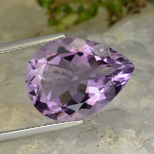 6.79ct Natural Violeta medio Amatista, En forma de pera, VVS-VS