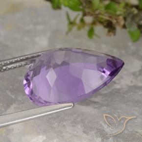 Amatista Violeta berenjena natural de 6.54 ct, En forma de pera, VVS-VS
