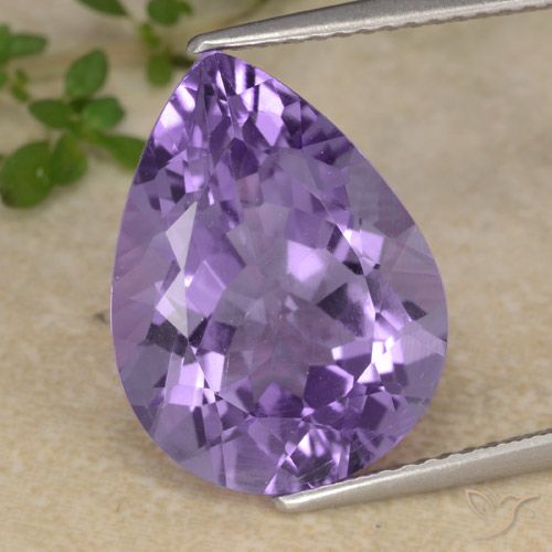 7.18ct Natural Violeta medio Amatista, En forma de pera, VS