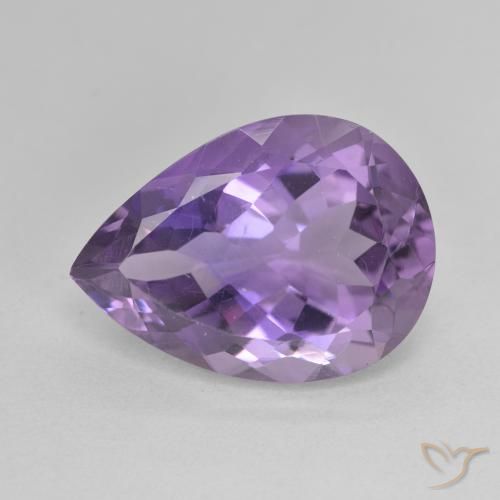 7.22ct Natural Violeta púrpura Amatista, En forma de pera, VVS-VS