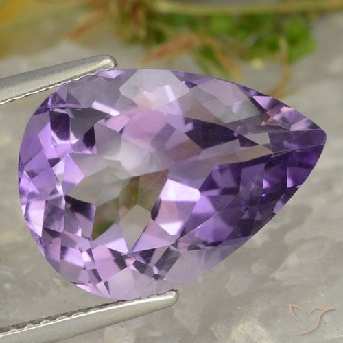 6.68ct Natural Violeta púrpura Amatista, En forma de pera, VVS-VS