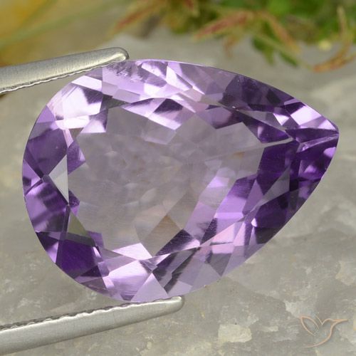 6.71ct Natural Violeta púrpura Amatista, En forma de pera, VVS-VS