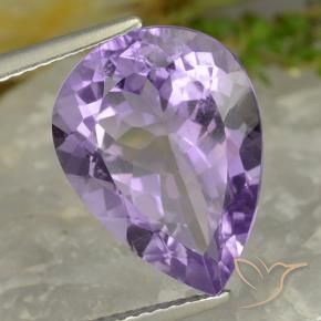 Amatista Violeta claro natural de 7.68 ct, En forma de pera, VVS-VS