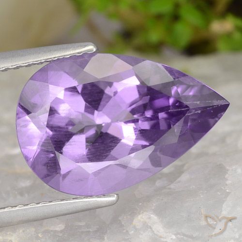 4.57ct Natural Violeta rosado Amatista, En forma de pera, VS