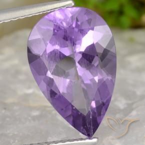 Amatista Violeta rosado natural de 4.57 ct, En forma de pera, VS