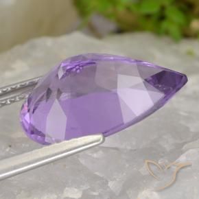 Amatista Violeta rosado natural de 4.57 ct, En forma de pera, VS