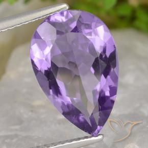Amatista Violeta rosado natural de 4.77 ct, En forma de pera, VS