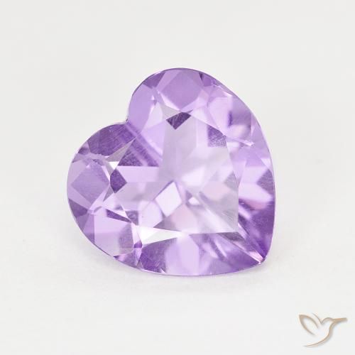 2.85ct Natural Violeta oscuro Amatista, Corazón, VS