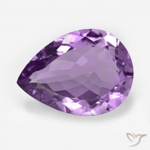 6.14ct Natural Violeta vívido Amatista, En forma de pera, VS