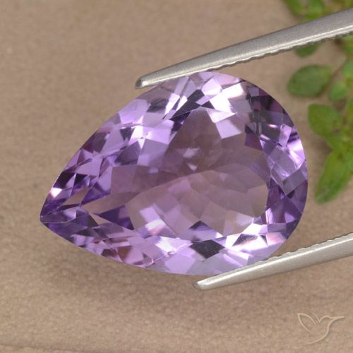 6.52ct Natural Violeta oscuro Amatista, En forma de pera, VVS-VS