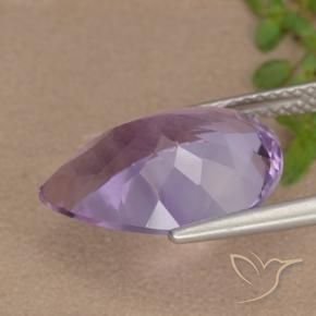 Amatista Violeta oscuro natural de 6.52 ct, En forma de pera, VVS-VS