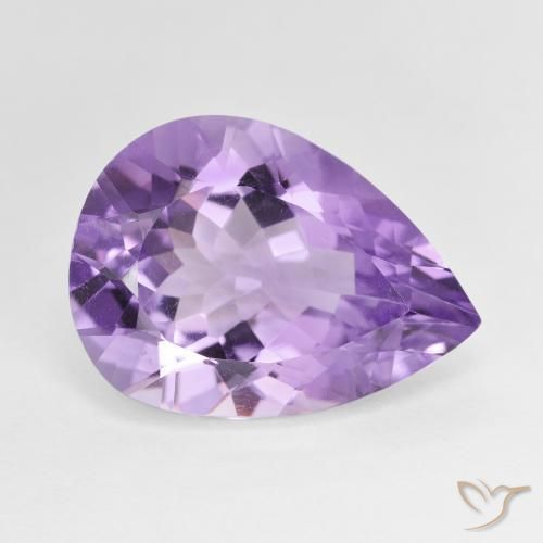 7.29ct Natural Violeta oscuro Amatista, En forma de pera, VVS-VS