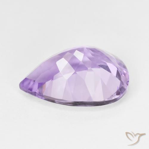 Amatista Violeta oscuro natural de 7.29 ct, En forma de pera, VVS-VS